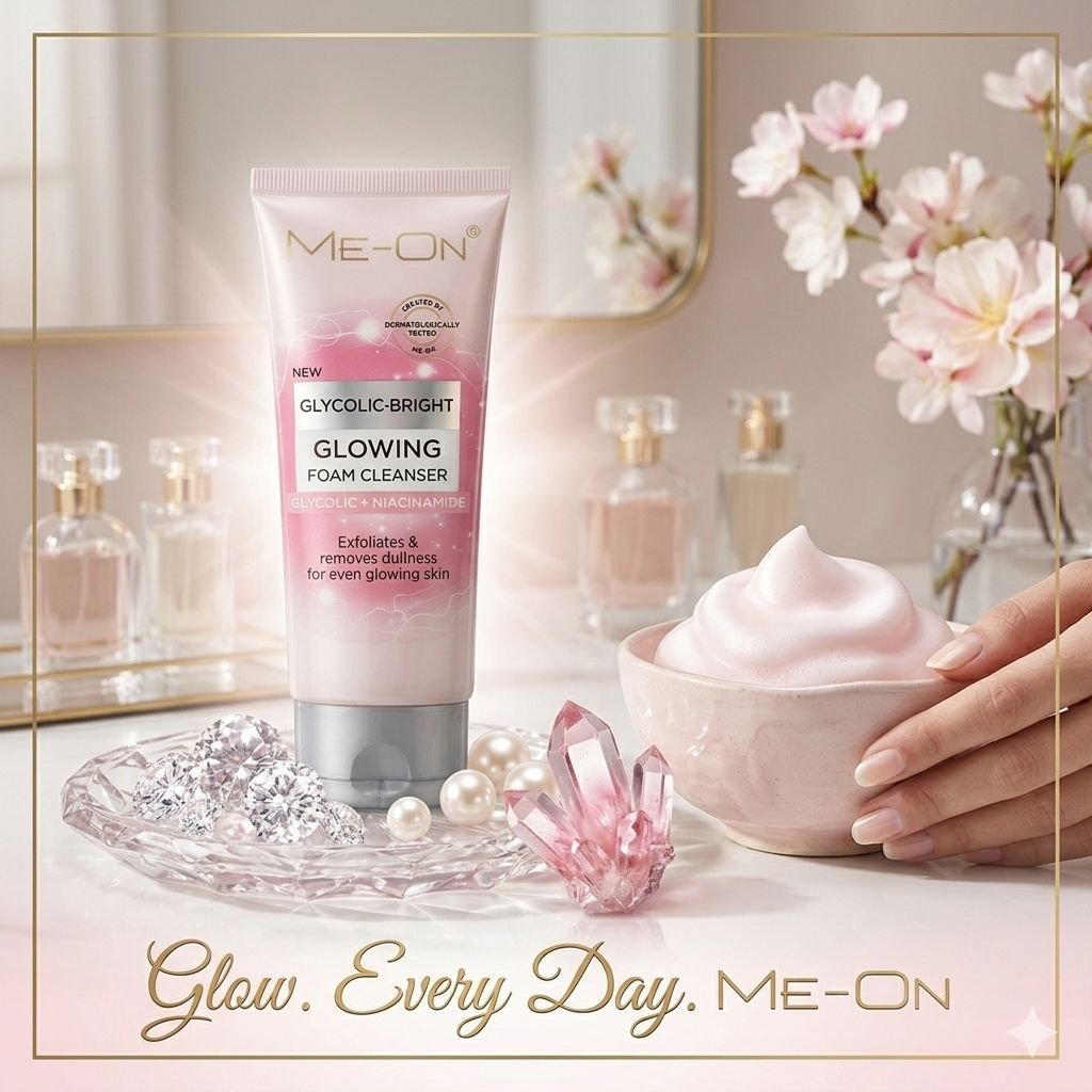 ME-ON Glycolic-Bright Glowing Foam Cleanser